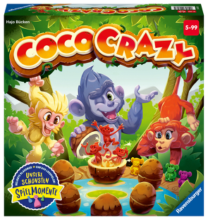 Ravensburger 20897 – Coco Crazy, Brettspiel für Kinder ab 5 Jahren, Familienspiel für Kinder und Erwachsene, Merkspiel für 2-8 Spieler von Bücken,  Hajo