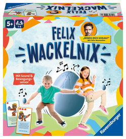 Ravensburger 20931 – Felix Wackelnix – Schlaues Bewegungsspiel für 1 bis 6 Kinder ab 5 Jahren – entwickelt mit dem Programm „Beweg dich schlau!“ der Felix-Neureuther-Stiftung. von Baars,  Gunter