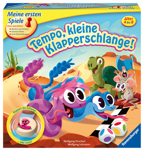 Ravensburger 20950 – Tempo, kleine Klapperschlange! – das lustige Brettspiel für Kinder ab 4 Jahren, für alle Fans auch von Tempo kleine Schnecke von Dirscherl,  Wolfgang, Lehmann,  Wolfgang