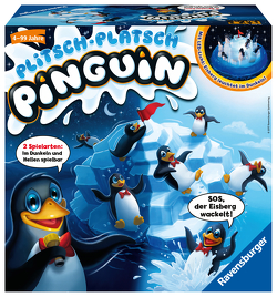 Ravensburger 21325 – Plitsch Platsch Pinguin – großer Spielspaß mit Geschicklichkeitsfaktor für Kinder und Erwachsene – Klassiker für 1 bis 5 Spieler ab 4 Jahren