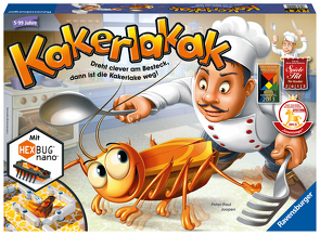 Ravensburger 22212 – Kakerlakak – Aktionsspiel mit elektronischer Kakerlake für Groß und Klein, Familienspiel für 2-4 Spieler, geeignet ab 5 Jahren von Joopen,  Peter-Paul