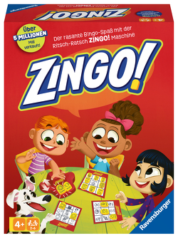 Ravensburger 22354 – Zingo!, Kinderspiel ab 4 Jahren, für 2-6 Spieler, Bingospiel von Sanchez,  James