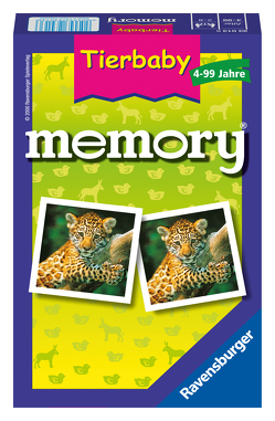 Ravensburger 23013 – Tierbaby memory®, der Spieleklassiker für Tierfans, Merkspiel für 2-8 Spieler ab 4 Jahren von Hurter,  William H.