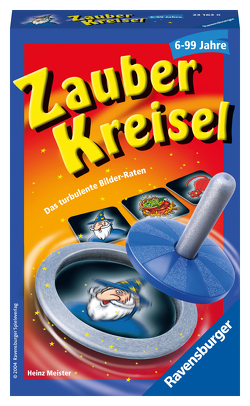 Ravensburger 23163 – Zauberkreisel, Mitbringspiel für 2-6 Spieler, ab 6 Jahren, kompaktes Format, Reisespiel, Ratespiel von Meister,  Heinz