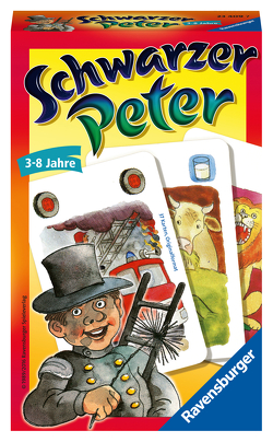 Ravensburger 23409 – Schwarzer Peter, Mitbringspiel für 2-6 Spieler, Kinderspiel ab 3 Jahren, kompaktes Format, Reisespiel, Kartenspiel