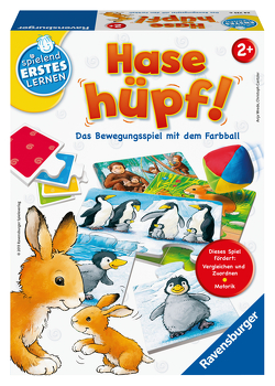 Ravensburger 24735 – Hase hüpf! – Bewegungsspiel für die Kleinen – Spiel für Kinder ab 2 Jahren, Spielend erstes Lernen für 1-4 Spieler von Cantzler,  Christoph, Wrede,  Anja