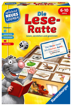 Ravensburger 24956 – Die Lese-Ratte – Spielen und Lernen für Kinder, Lernspiel für Kinder ab 6-10 Jahren, Spielend Neues Lernen für 1-4 Spieler von Kreowski,  Klaus