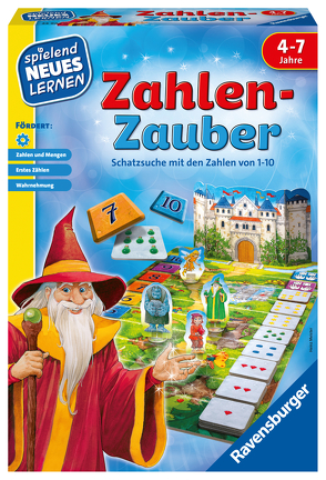 Ravensburger 24964 – Zahlen-Zauber – Spielen und Lernen für Kinder, Lernspiel für Kinder ab 4-7 Jahren, Spielend Neues Lernen für 2-4 Spieler von Meister,  Heinz