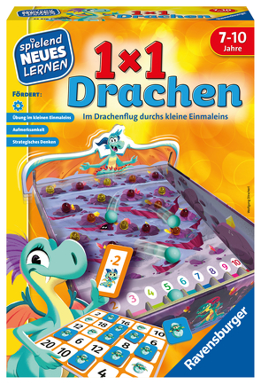 Ravensburger 24976 – 1×1 Drachen – Lernspiel für Kinder, Rechenspiel für Kinder von 7-10 Jahren, für 2-4 Spieler, Zahlenraum 1-100, kleines Einmaleins von Dirscherl,  Wolfgang, Kilger,  Manuel