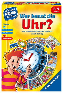 Ravensburger 24995 – Wer kennt die Uhr? – Spielen und Lernen für Kinder, Lernspiel für Kinder ab 6-9 Jahren, Spielend Neues Lernen für 1-4 Spieler