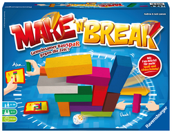 Ravensburger 26750 – Make ’n‘ Break – Gesellschaftsspiel für die ganze Familie mit Bausteinen, Spiel für Erwachsene und Kinder ab 7 Jahren, für 2-5 Spieler – mit 160 neuen Aufgaben von Lawson,  Andrew und Jack