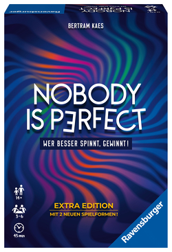 Ravensburger 26846 – Nobody is perfect Extra Edition – Kommunikatives Kartenspiel für die ganze Familie, Spiel für Erwachsene und Jugendliche ab 14 Jahren, für 3-6 Spieler von Kaes,  Bertram