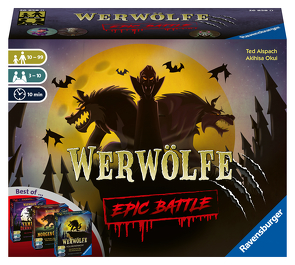 Ravensburger 26858 – Werwölfe – Epic Battle, Best-of der Spielereihe für 3-10 Spieler, Gesellschaftsspiel ab 10 , Partyspiel von Alspach,  Ted, Okui,  Akihisa