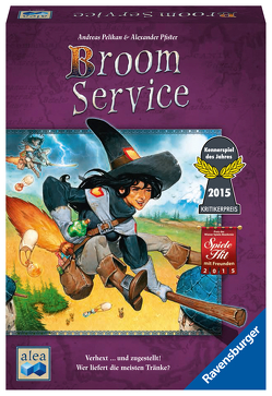 Ravensburger 26917 – Broom Service, Strategiespiel für 2-5 Spieler ab 10 Jahren, alea Spiele, Spielereihe von Pelikan,  Andreas, Pfister,  Alexander