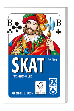 Ravensburger 27002 – Skat, Französisches Bild, 32 Karten in Faltschachtel