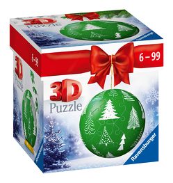 Ravensburger 3D Puzzle-Ball Weihnachtskugel Tannenbaum 11270 – 54 Teile – für Weihnachtsfans ab 6 Jahren