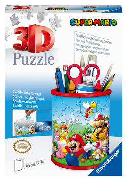 Ravensburger 3D Puzzle Utensilo Super Mario 11255 – 54 Teile – Stiftehalter für Super Mario Fans ab 6 Jahren
