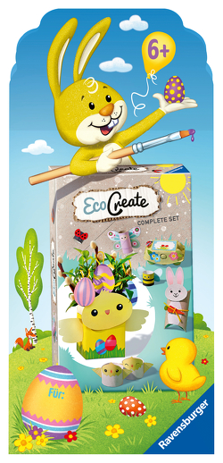Ravensburger EcoCreate 80574 -Easter & Spring Time – Kinder ab 6 Jahren