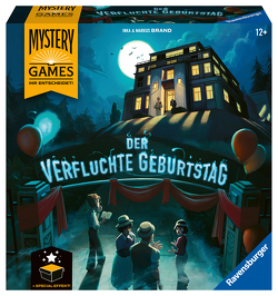 Ravensburger Familienspiel – 26948 Mystery Games: Der verfluchte Geburtstag – kooperatives Geschichten-Mystery-Spiel für 2-4 Spieler ab 12 Jahren