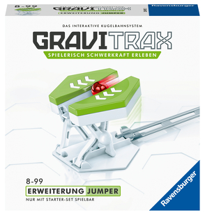 Ravensburger GraviTrax Erweiterung Jumper – Ideales Zubehör für spektakuläre Kugelbahnen, Konstruktionsspielzeug für Kinder ab 8 Jahren