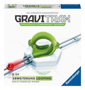 Ravensburger GraviTrax Erweiterung Looping – Ideales Zubehör für spektakuläre Kugelbahnen, Konstruktionsspielzeug für Kinder ab 8 Jahren