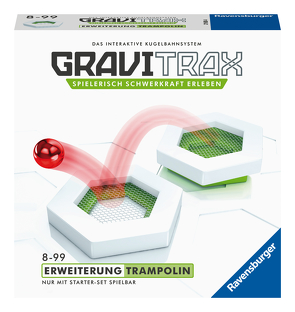Ravensburger GraviTrax Erweiterung Trampolin – Ideales Zubehör für spektakuläre Kugelbahnen, Konstruktionsspielzeug für Kinder ab 8 Jahren