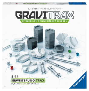 Ravensburger GraviTrax Erweiterung Trax – Ideales Zubehör für spektakuläre Kugelbahnen, Konstruktionsspielzeug für Kinder ab 8 Jahren