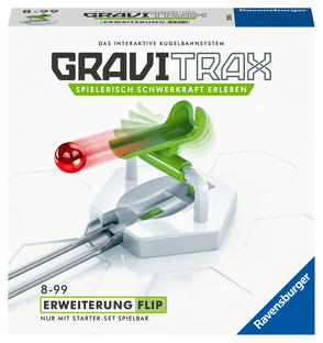 Ravensburger GraviTrax Kugelbahn – Erweiterung Action-Stein Flip 27616, für Kinder ab 8 Jahren und Erwachsene