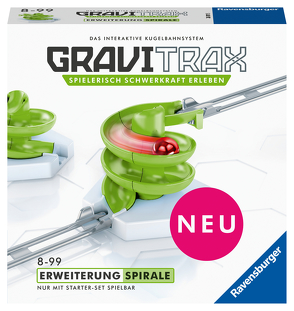 Ravensburger GraviTrax Kugelbahn – Erweiterung Action-Stein Spirale 26811, für Kinder ab 8 Jahren und Erwachsene