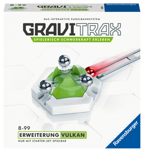 Ravensburger GraviTrax Kugelbahn – Erweiterung Action-Stein Vulkan 27619, für Kinder ab 8 Jahren und Erwachsene