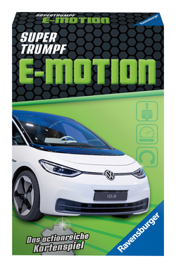 Ravensburger Kartenspiel, Supertrumpf E-Motion 20682, Quartett und Trumpf-Spiel für Technik-Fans ab 7 Jahren