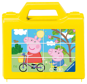Ravensburger Kinderpuzzle 05576 – Spaß mit Peppa – 12 Teile Peppa Pig Würfelpuzzle für Kinder ab 4 Jahren