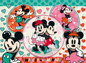 Ravensburger Kinderpuzzle 13325 – Unser Traumpaar Mickey und Minnie – 150 Teile XXL Disney Puzzle für Kinder ab 7 Jahren