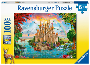 Ravensburger Kinderpuzzle – Märchenhaftes Schloss – 100 Teile Puzzle für Kinder ab 6 Jahren