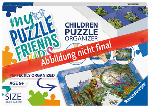 Ravensburger – 13274 3in1 Organizer für Kinderpuzzle in blau – Puzzle-Aufbewahrung für Kinder ab 6 Jahren, mit Puzzlematte, Puzzle-Sortierschale und Puzzlerahmen