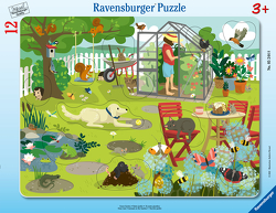 Ravensburger Kinderpuzzle – Unser Garten – 8-17 Teile Rahmenpuzzle für Kinder ab 3 Jahren