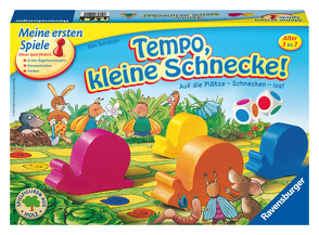 Ravensburger Kinderspiel 21420 – Tempo kleine Schnecke, Das spannende Schneckenrennen, Brettspiel und Gesellschaftsspiel für Mädchen und Jungen , 2-6 Spieler, ab 3 Jahren von Randolph,  Alex