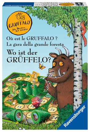 Ravensburger Kinderspiele – 20833 – Wo ist der Grüffelo? – Brettspiel für 2-4 Grüffelo-Fans ab 4 Jahren