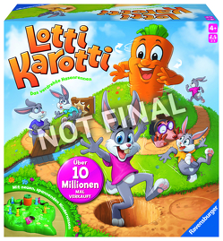 Ravensburger Kinderspiele 22343 – Lotti Karotti – Wettlaufspiel für 2 bis 4 Spieler ab 4 Jahren