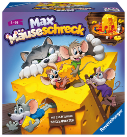Ravensburger Kinderspiele 24562 – Max Mäuseschreck – Würfel-Laufspiel für 2 bis 4 Spieler ab 4 Jahren von Seven Towns Ltd