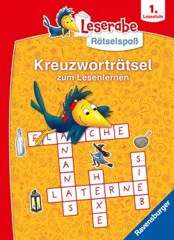 Ravensburger Leserabe Rätselspaß – Kreuzworträtsel zum Lesenlernen – 1. Lesestufe für Leseanfänger von Merle,  Katrin, Schulmeyer,  Heribert