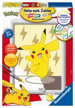 Ravensburger Malen nach Zahlen 20084 – Pikachu – Kinder ab 7 Jahren