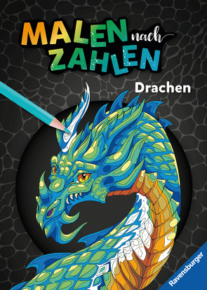 Ravensburger Malen nach Zahlen Drachen – 64 Seiten – 32 Motive für Stiftepackungen mit 24 Farben (Stifte nicht enthalten) – Malbuch mit nummerierten Ausmalfeldern für fortgeschrittene Fans der Reihe von Otterstätter,  Sara