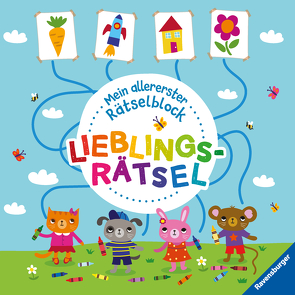 Ravensburger Mein allererster Rätselblock – Lieblingsrätsel – Rätselblock für Kinder ab 3 Jahren von Enright,  Amanda, Regan,  Lisa, Zollickhofer,  Jessika