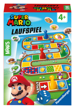 Ravensburger Minis Spiel 24569 – Super Mario Laufspiel. Würfellaufspiel für Kinder ab 4 Jahren