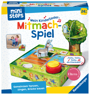 Ravensburger ministeps 4172 Mein Kinderlieder-Mitmachspiel, Lustiges Bewegungspiel mit 12 beliebten Kinderliedern, Spielzeug ab 2 Jahre