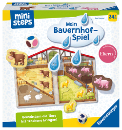 Ravensburger ministeps 4173 Unser Bauernhof-Spiel, Erstes Spiel rund um Tiere, Farben und Formen – Spielzeug ab 2 Jahre von Danner,  Eva
