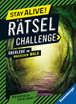 Ravensburger Stay alive! Rätsel-Challenge – Überlebe im magischen Wald – Rätselbuch für Gaming-Fans ab 8 Jahren von Gregor,  Rina, Vettese,  Louis