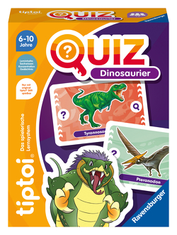 Ravensburger tiptoi 00165 Quiz Dinosaurier, Quizspiel für Kinder ab 6 Jahren, für 1-4 Spieler
