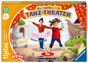 Ravensburger tiptoi® ACTIVE Spiel 00128, Kunterbuntes Tanz-Theater, Bewegungsspiel ab 3 Jahren von Kneisel,  Janet